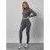 Sports suit female, size 46, dark gray color