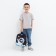 Baby backpack on lightning, blue color