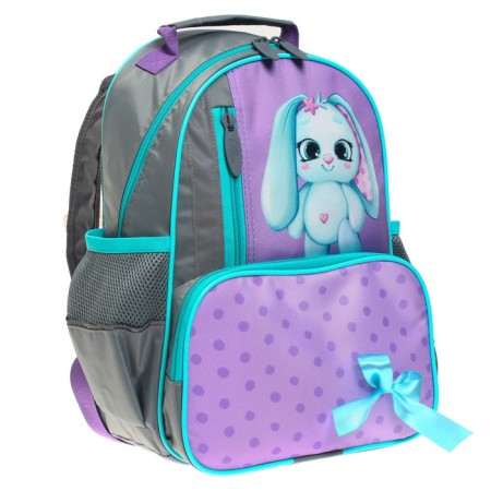 School backpack, 37 x 26 x 13 cm, ergonomic back, calligrata orth "Bunny"-3