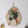 Hooks decorative wood "Abstraction. Blots. Flower" 1.5x19.5x23.3 cm