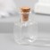 Decor for creativity Glass "Jars with a cork" 1.5x1.5x2.5 cm