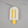 Garland “thread” 1.35 m with nozzles “Eskimo”, IP20, transparent thread, 10 LED, white glow, AAH2