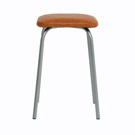 Steel "economy" square, silver metallic/chocolate mix-4