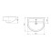 Washbatan Santeri 1.3111.5.s00.11b.0, 565 x 455 mm, without overflow, white color