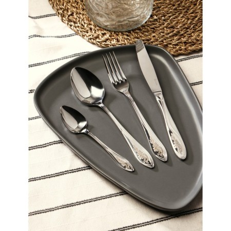 Set of dining room "Wave", 24 items, thickness 2 mm, xp PVC, silver color