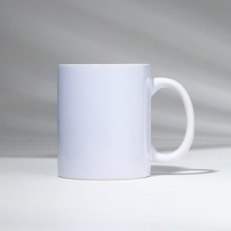 Ceramic mug "Happiness", 320 ml, white color-3