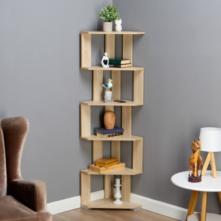 Corner rack 380x380x1563 cm, Sonoma