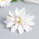 Budon on the leg for decoration "dahlia oozing white" d = 7 cm
