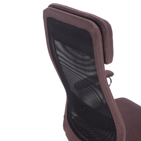 Office armchair Brabix "Flight ex-540", chrome, fabric, mesh, brown-8