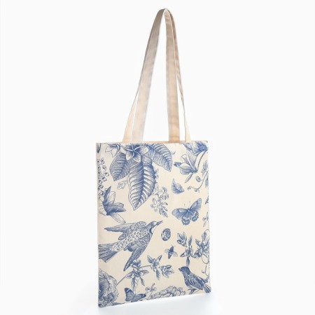 Bag Schoper "Flowers" 35 x 0.5 x 40, Department without lightning, without lining, white-3
