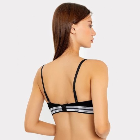 Women's bra, black color, size 75V-2