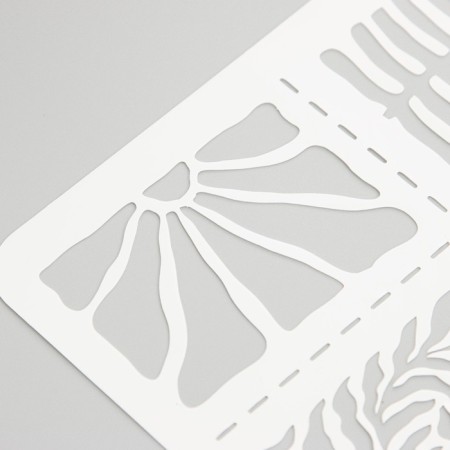 Plastic stencil "Tiles" 16x22 cm-2