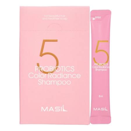 Shampoo for dyed hair 5 PROBIOTICS Color Radiance Shampoo with color protection, 20x8 ml-1