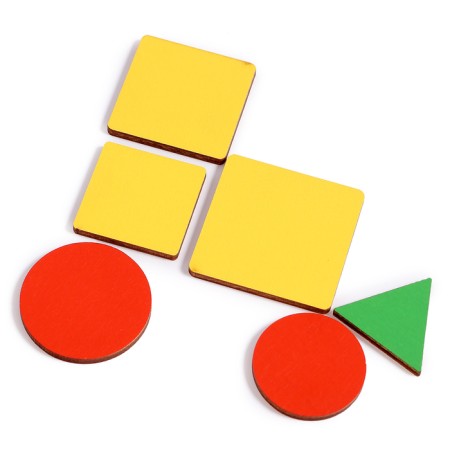 Didactic material "Geometric figures. More less"-3
