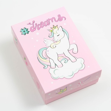 Gift box, cover is, the team "Unicorn", 21 x 15 x 7 cm-1