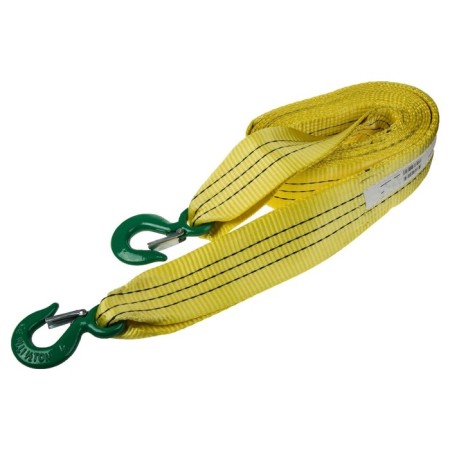 Ribbon skyway, 7 t, 5 m, 2 hooks, reinforced, yellow, s03101024