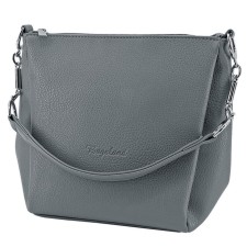 Women's bag B2787-05110, gray, artificial leather, 19x10x23 cm