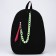 School textile school with pocket, black color, 45x30x15 cm