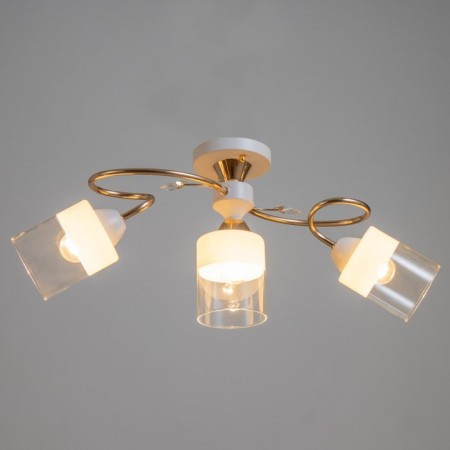 Junik chandelier 3he27 40W white-gold 64x20x24 cm Bayerlux-1