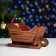 New Year. Wooden Kashpo 20 × 12 × 13 cm "Sanka", branded giving beautifully