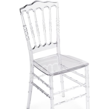 Plastic stool Chiavari plastic/Transparent 38x45x89 cm-4