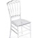Plastic stool Chiavari plastic/Transparent 38x45x89 cm