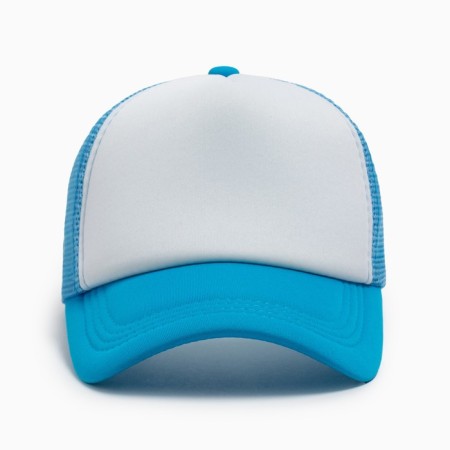 Baseball cap with minaku grid, blue color, size 56-58-6