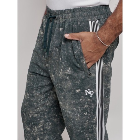 Joggers male, size 52, green color-7
