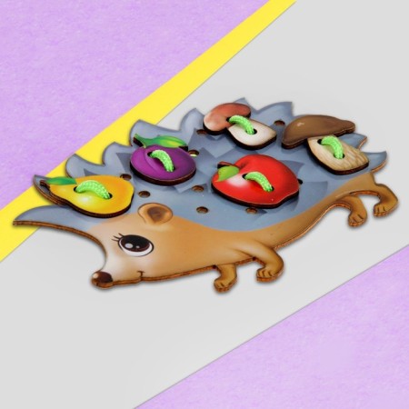 Figure lacing "Hedgehog on the legs"-5