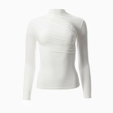 Women's jumper with draping Mist Classic Collection, p. 48, milk-4