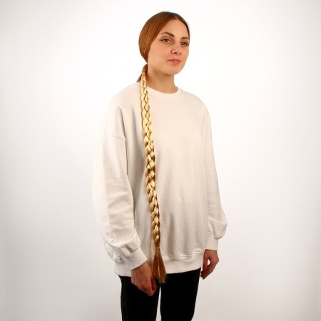 A braid on an elastic band is 80 cm, the color is blond-4