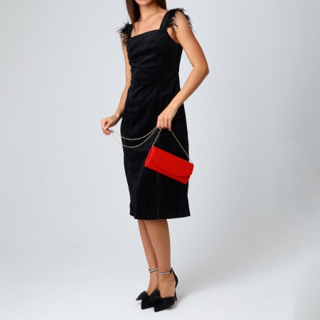 Female bag on a magnet, red color-7