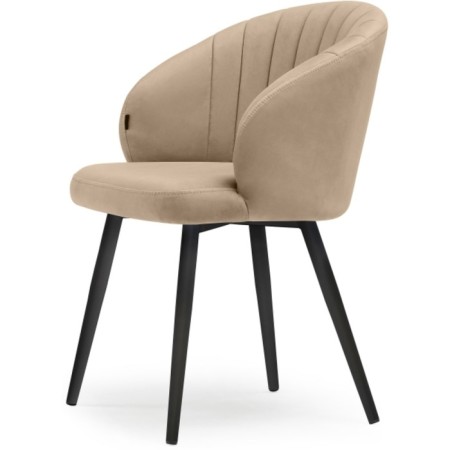 Banbu Velutto 05 Metal/velor, black/beige 54x50x76 cm.-4