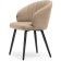Banbu Velutto 05 Metal/velor, black/beige 54x50x76 cm.