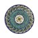 Plate of the Rishtan ceramics "Flowers", blue, flat, 15 cm, mix