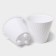 Kashpo for flowers with an insert "Louis", 1.2 l, white color