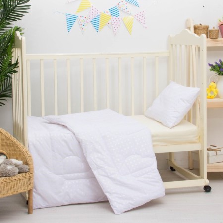 Set in the crib "Eucalypt", 2 items, white color