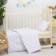 Set in the crib "Eucalypt", 2 items, white color