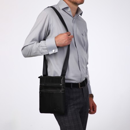 Male bag, Fidelio Largo, black color-5