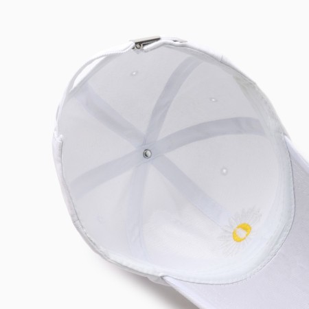 Women's cap Minaku "Chamomile", white color, rr 54-56-3
