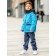 Jacket for a boy, height 128 cm, the color of heavenly blue