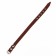 Leather collar on synthetic winterizer, 56 x 2.5 cm, Osh 35-45 cm, brown
