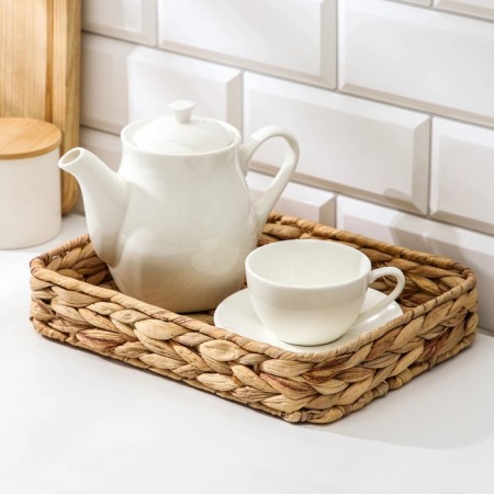 Basket for serving the shade "Kamysh", 28 × 20 × 5 cm, from straw-1