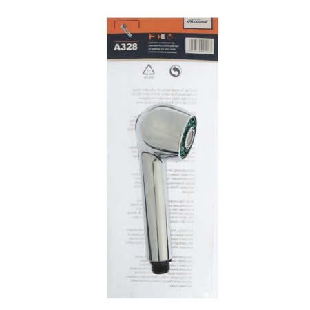 Showing watering can Accoona A328, 2 modes, plastic housing, chromium color-3