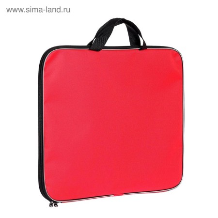 Folder for drawings and drawings A3, 470 x 350 x 20 mm, handles, textile, calligrata standard, red, density 600d-2