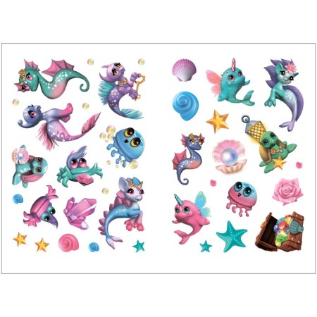 Magic coloring pages with stickers "Magic pets. Undersea world"-3