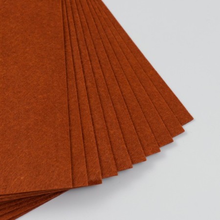 Fetr hard 2 mm "brown walnut" set 10 sheets format A4-2