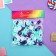 Hair elastic band "Mahrushka Sport" (set 50 pcs) 2 cm, white green purple