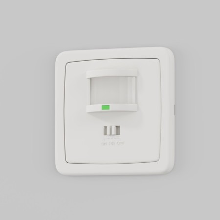 Infrared motion sensor Technical SI-02, 800W, 8x3x8 cm, white color-2