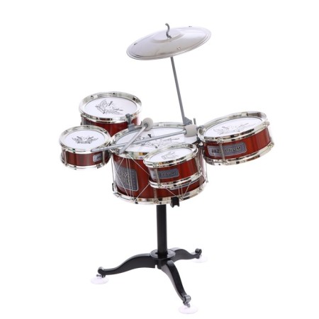 Drum installation "Rock", 5 drums, plate, sticks, stool-1
